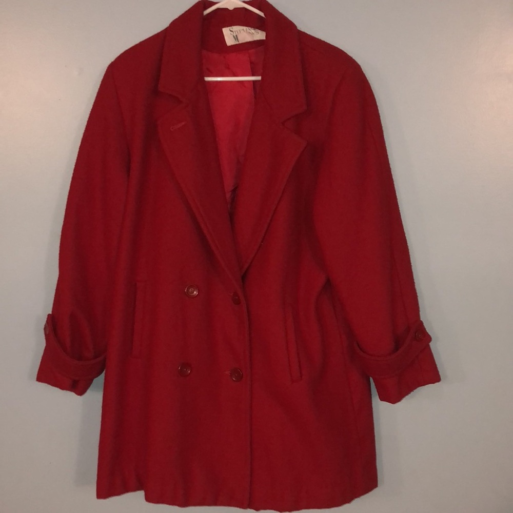 Stephan Mathews Red Woman’s Coat